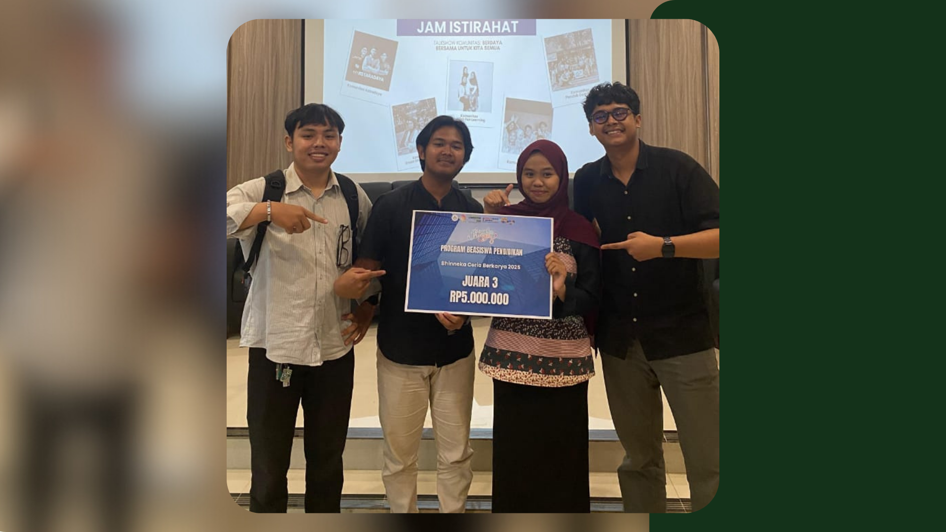 JUARA 3 PROGRAM BEASISWA PENDIDIKAN